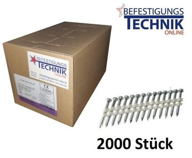 4,0x50mm Anker Nägel 20° Ring für Nagler Prebena ST2-ANK60 Bostitch F21PL-E 2,0M