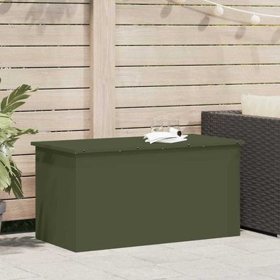 vidaXL Gartenlagerkissenbox Verzinkter Stahl 100 x 50,5 x 50 cm 220 L