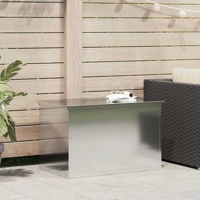 vidaXL Gartenlagerkissenbox Verzinkter Stahl 80 x 50,5 x 50 cm 175 L