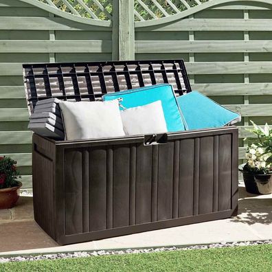 vidaXL Kissenbox Braun 117×45,5×57,5 cm 270 L