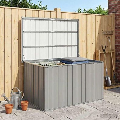 vidaXL Gartenbox Grau 150x101x91 cm