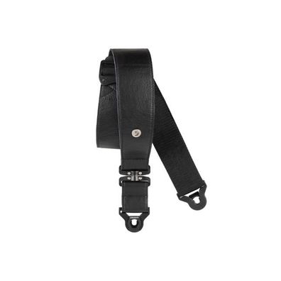 DAddario Auto Lock Swivel Leather Black