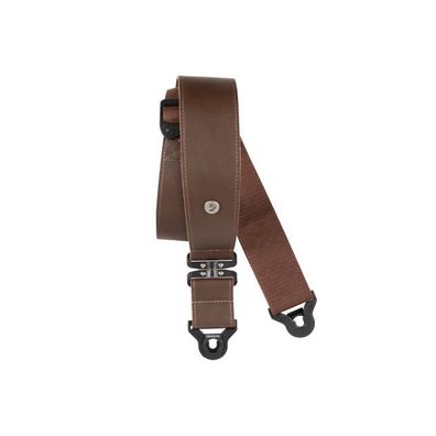 DAddario Auto Lock Swivel Leather Brown