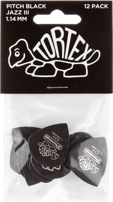 Dunlop Tortex Pitch Black Jazz III