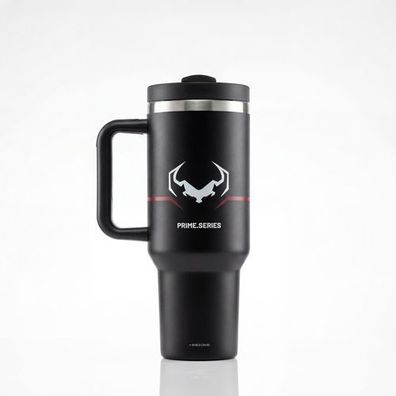 Diablo Travel Cup Thermoskanne Thermobecher mit Henkel 1200 ml schwarz