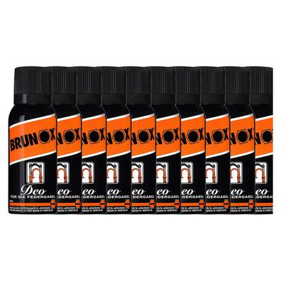 10x BRUNOX DEO FÜR DIE Federgabel 0.1L Pflegespray Gabelpflege Dämpfer Standrohr