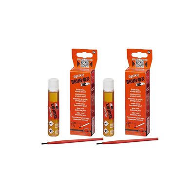 2x BRUNOX EPOXY 0.025 L Rostumwandler Grundierung Rostschutz Auto Pinselflasche