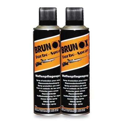 2x BRUNOX Waffenpflege 0.3 L Waffenöl Spray Rostschutz Reinigung Jagd Schützen