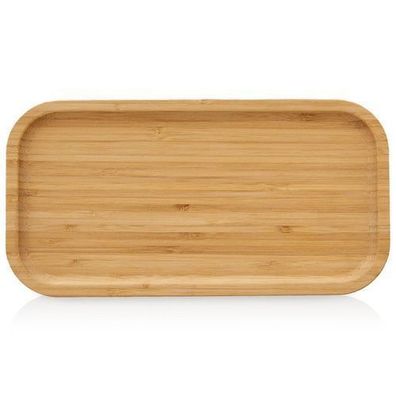 Rechteckiges Serviertablett aus Bambus, 25 x 13 cm