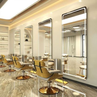 LED-Frisierspiegel- modern, rahmenlos, für Salon und Friseurarbeitsplatz 150x70 PRO