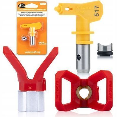 Rosfix Set Spritzdüse 517 mit Düsenhalter – 7/8" Gewinde | 30 cm Breite