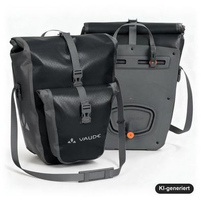 VAUDE Aqua Back Plus Hinterradtaschen-Paar, wasserdicht, 2 x 25,5 l, black