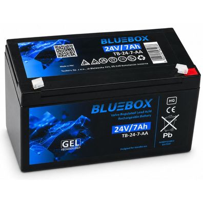 Gel Batterie Bluebox TB-24-7-AA VRLA AGM 24V 7Ah wartungsfrei