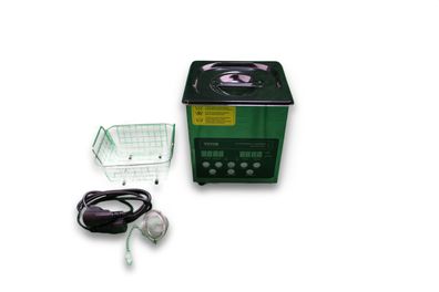 VEVOR Ultraschallreiniger 2 L 60 W 40 kHz mit Heizung Timer Edelstahl Schwarz