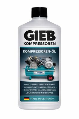 Kompressor Öl für Hubkolben Kompressoren 1ltr