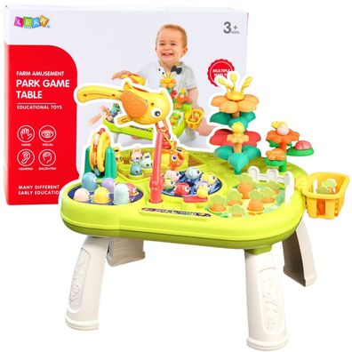 Lerntisch LEAN Toys Play Park Angelspiel Maulwurfspiel Garten ab 3 Jahren