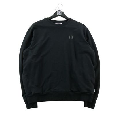 Fila Damen Sweatshirt Lässiger Schnitt Schwarz Größe L #QWE3478