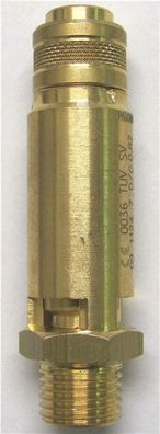 Sicherheitsventil Kompressor 16 bar Abblasedruck 1/4 Zoll Außengewinde