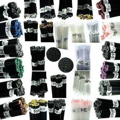 Rosfix Set Kunststoff-Schweißdraht 30 Typen – 3000g | 42cm, 3,5/8mm Mix