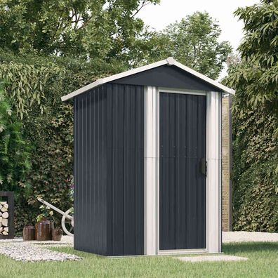 vidaXL Geräteschuppen Anthrazit 126×97,5×177 cm Verzinkter Stahl