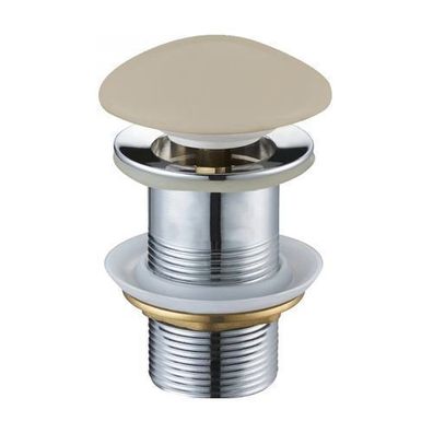 Mexen runder Klick-Klack-Stöpsel, Keramik beige matt - 79910-62