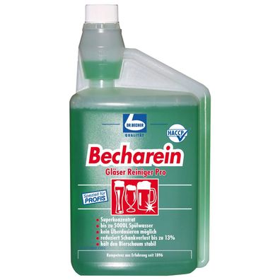 DR. BECHER Becharein Gläser Reiniger Dosierflasche 1L