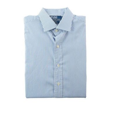 Polo Ralph Lauren Klassische Herrenhemd Blau Größe L #QWE0793