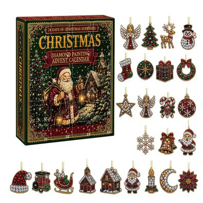 Christmas Diamond/Adventskalender/24 Mini Anhänger/Geschenk Idee