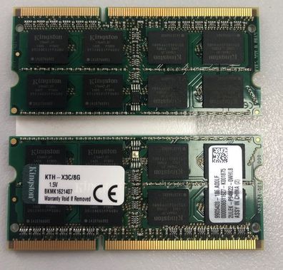 16GB RAM DDR3 SODIMM PC3-12800 (2x8GB) Kingston 9905428-186. A00LF SET