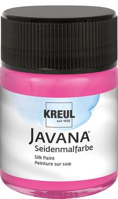 KREUL Javana Seidenmalfarbe Pink 50 ml – brillante Seidenmalfarbe