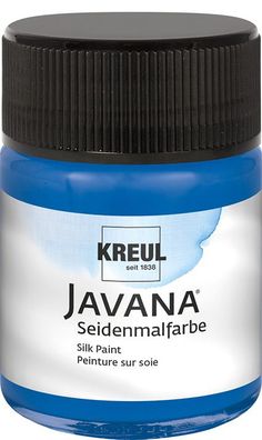 KREUL Javana Seidenmalfarbe Royalblau 50 ml – brillante Seidenmalfarbe