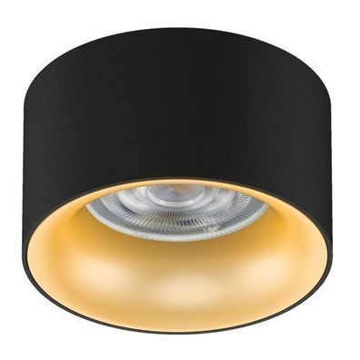 Einbauleuchte Deckenleuchte Schwarz Gold GU5.3 Rund IP20 Einbaustrahler bis 35W