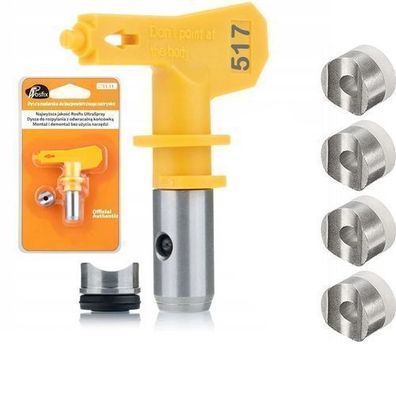 Rosfix Set Farbdüse 517 mit 4x Dichtungen – 25 cm Strahlbreite | 0,017"