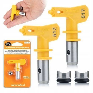 Rosfix Farbdüse Ultra Spray 517 – 25 cm Strahlbreite | 2 Stück Set