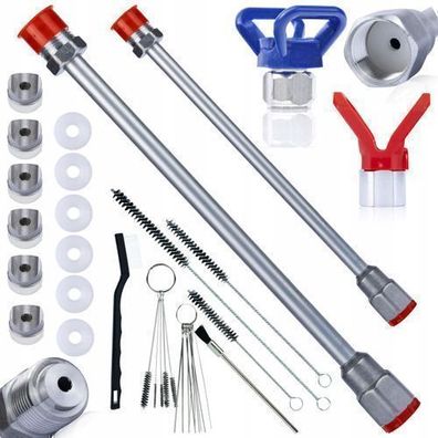 Rosfix Set Farbspritzverlängerung 100 + 50 cm – 290 bar | 7/8" Gewinde