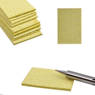 Rosfix Reinigungsschwamm für Lötkolben – 56x38x2 mm | Quellfähig