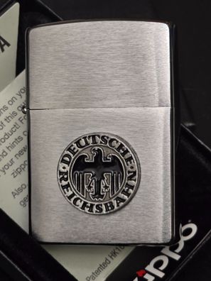 Zippo Deutsche Reichsbahn - Emblem (Custom PIN Style) Chrom gebürstet CG #101
