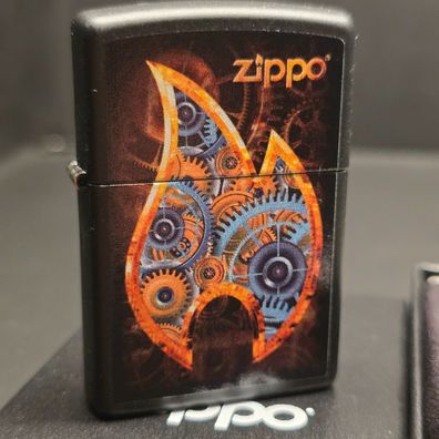 Zippo Steampunk FLAME, Farbzippo Black, Lighter