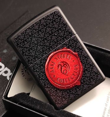 Zippo ANNE STOKES (Farbdruck, nur Motivdruck!) Lighter Black Matte, 60003687