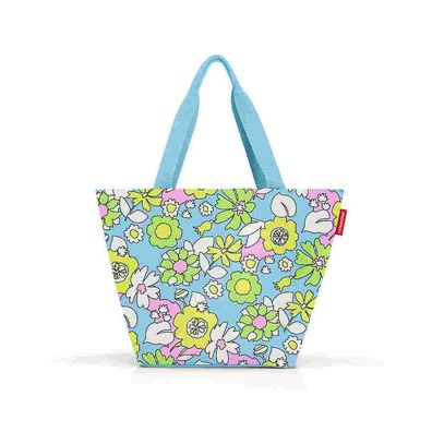 reisenthel shopper M florist lagoon ZS4087 Blumen türkis Schultertasche Shopper
