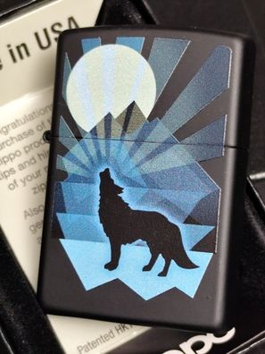 Zippo WOLF MOONDesign, Color Lighter Black Matte