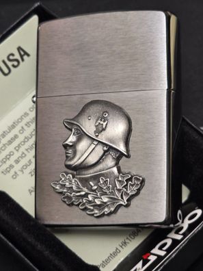 Zippo SOLDAT Oak Emblem (Custom PIN Style) Historic GERMAN Soldier Landser CG #391