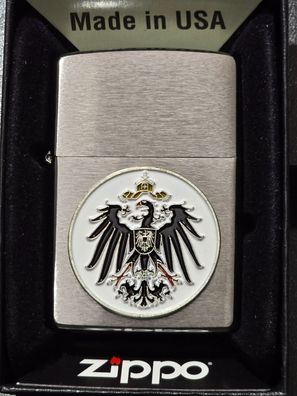 Zippo Reichsadler ADLER Preußen, Kaiserreich (Custom PIN Style) Lighter, CG #355