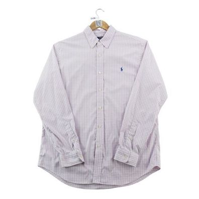 Polo Ralph Lauren Herren klassische Hemden kariert Größe L #QWE3569