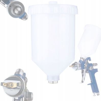 Rosfix Farbbehälter 600 ml – Chemikalienfest | für HVLP Lackierpistolen