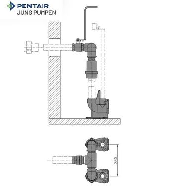 Jung Pumpen Armaturensatz DN 50-D US, JP48926