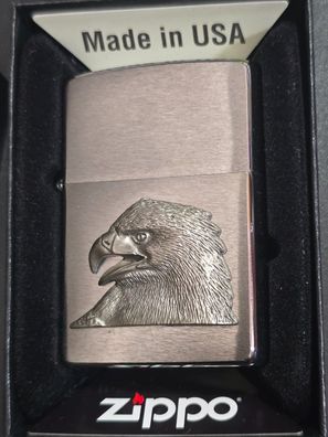 Zippo ADLER Eaglehead (Custom PIN Style) Lighter Chrom gebürstet CG #279