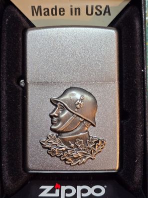 Zippo SOLDAT Emblem (Custom PIN Version) mit Eichenlaub/Empire Eagle, CS #391