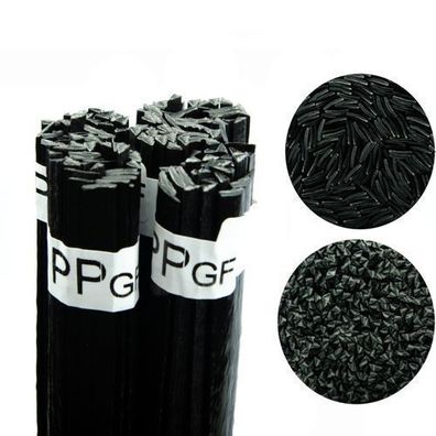 Rosfix Kunststoff-Schweißdraht PP+GF Schwarz – 100g | 260–330°C, 42 cm
