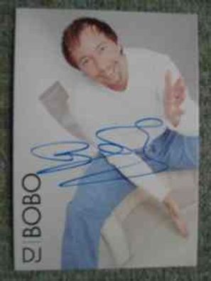 Musikstar DJ Bobo - handsigniertes Autogramm!!!